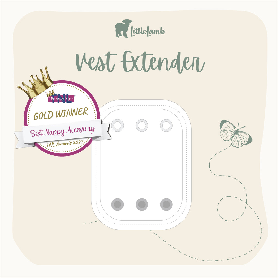 Vest Extenders 3 Pack - Designed for Reusable Nappies