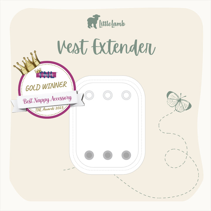 Vest Extenders 3 Pack - Designed for Reusable Nappies