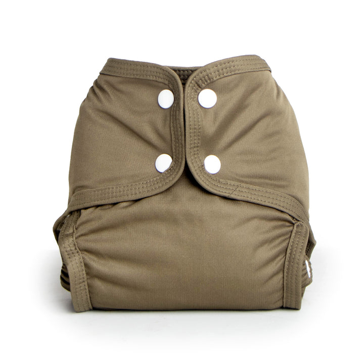 Khaki Reusable Sized Pocket Nappy - No Insert