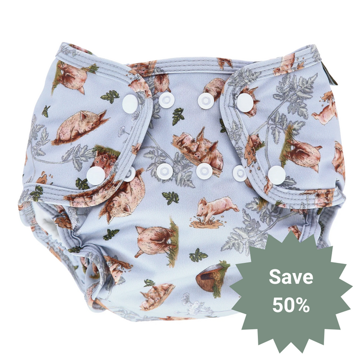 Reusable Pocket Nappy CLEARANCE - NO INSERT