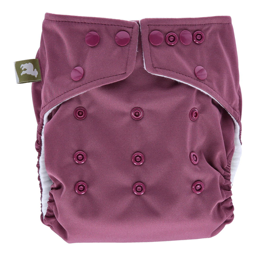Onesize Reusable Pocket Nappy in Aubergine by LittleLamb#color_aubergine