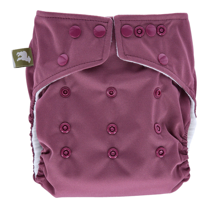Onesize Reusable Pocket Nappy in Aubergine by LittleLamb#color_aubergine