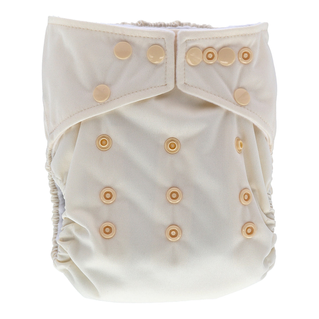 Onesize Reusable Pocket Nappy in cream by LittleLamb#color_cream
