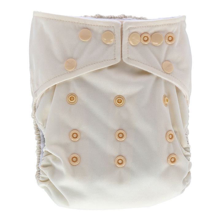 Onesize Reusable Pocket Nappy in cream by LittleLamb#color_cream