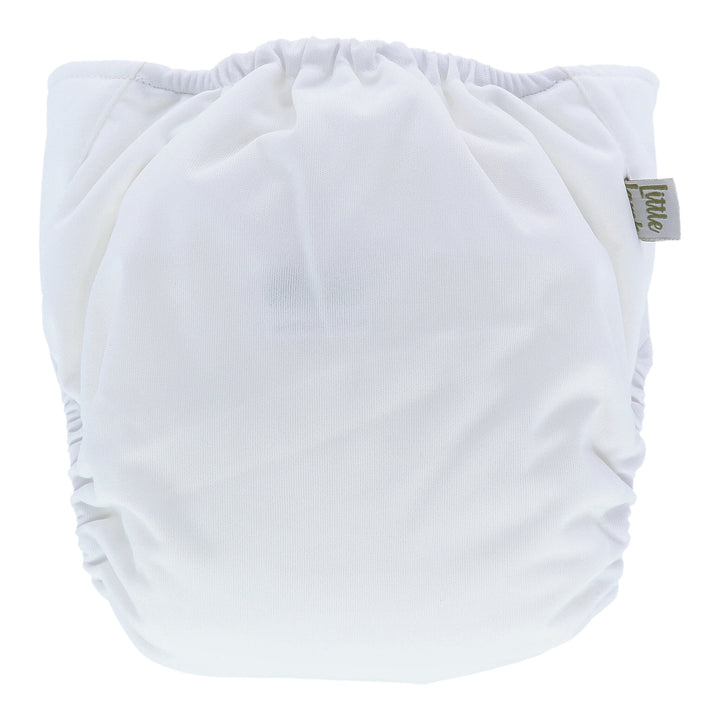 Onesize Reusable Pocket Nappy in Snow White by LittleLamb#color_snow