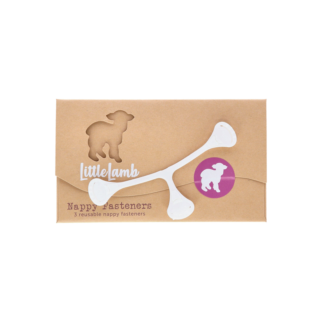 little lamb reusable nappy fastener snappi nappi nippas three pack