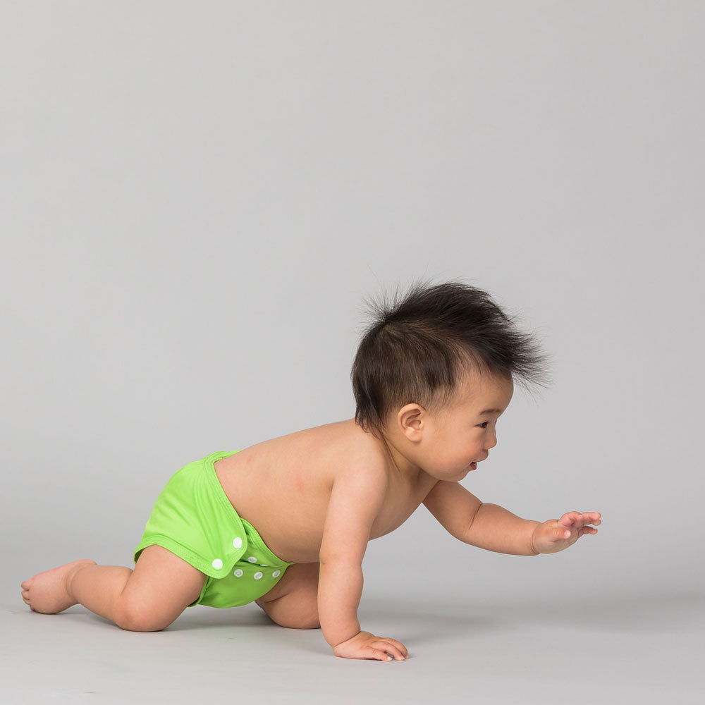 Apple Green -  Reusable Sized Pocket Nappy - No Insert