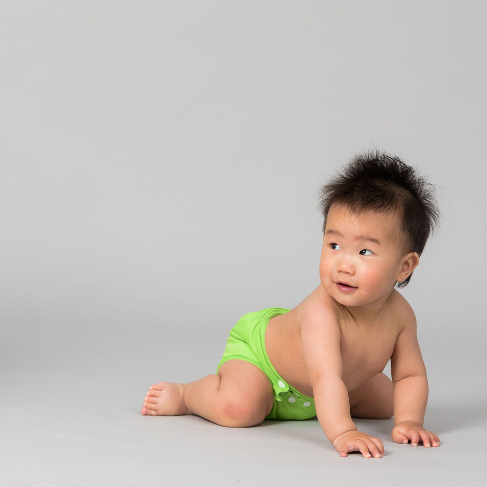 Apple Green -  Reusable Sized Pocket Nappy - No Insert