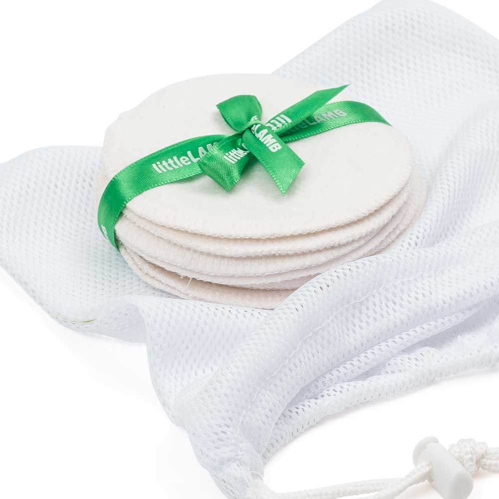 Washable-breast-pads-made-from bamboo-in-natural-for-breast-feeding