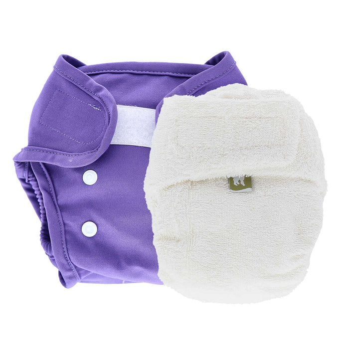 LittleLamb cloth nappy and wrap trial kit product photo - purple#color_purple