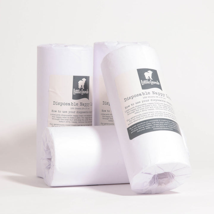 Disposable Nappy Liner by LittleLamb pack of 4