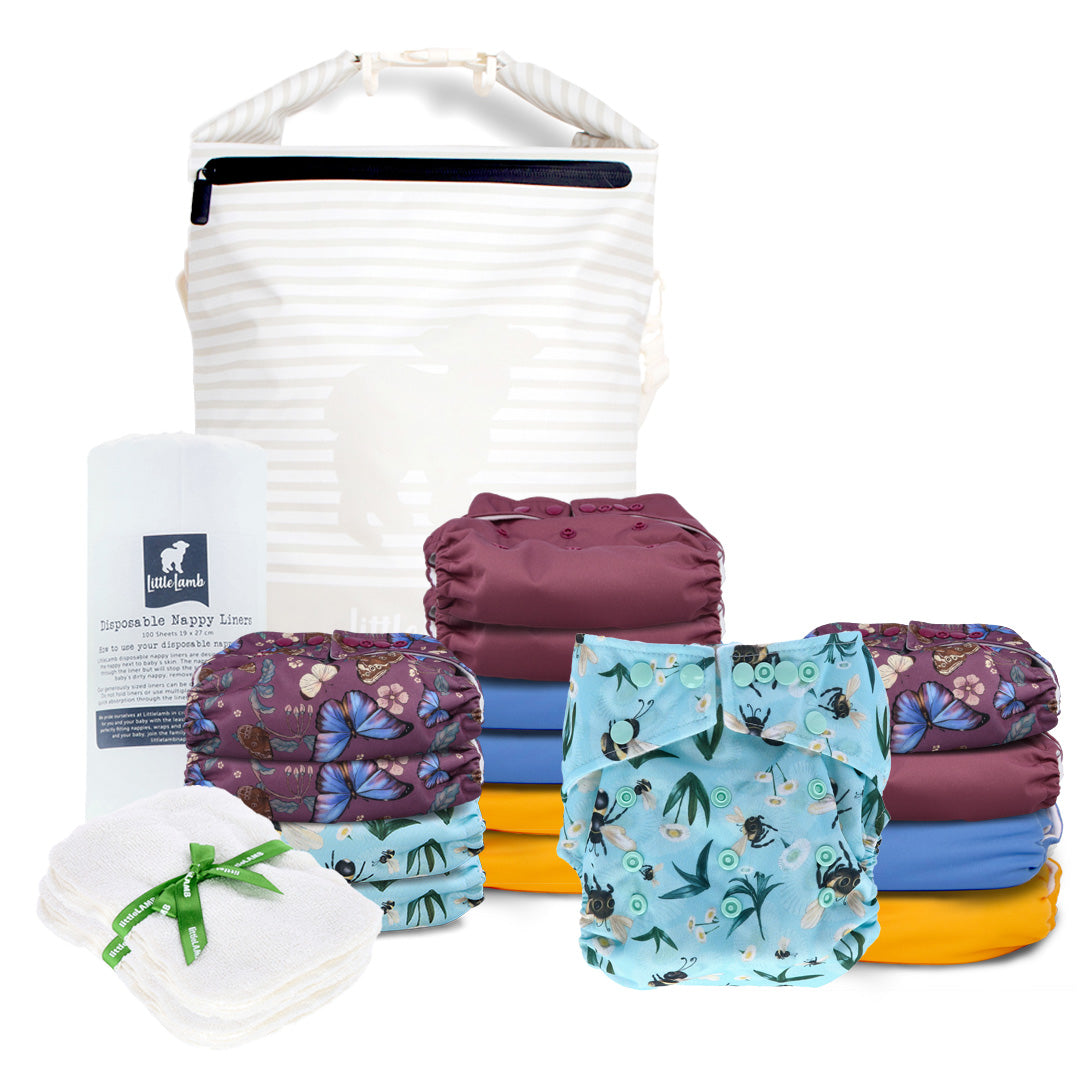 Day Kit (Onesize Pocket Nappy Complete Kit) – LittleLamb
