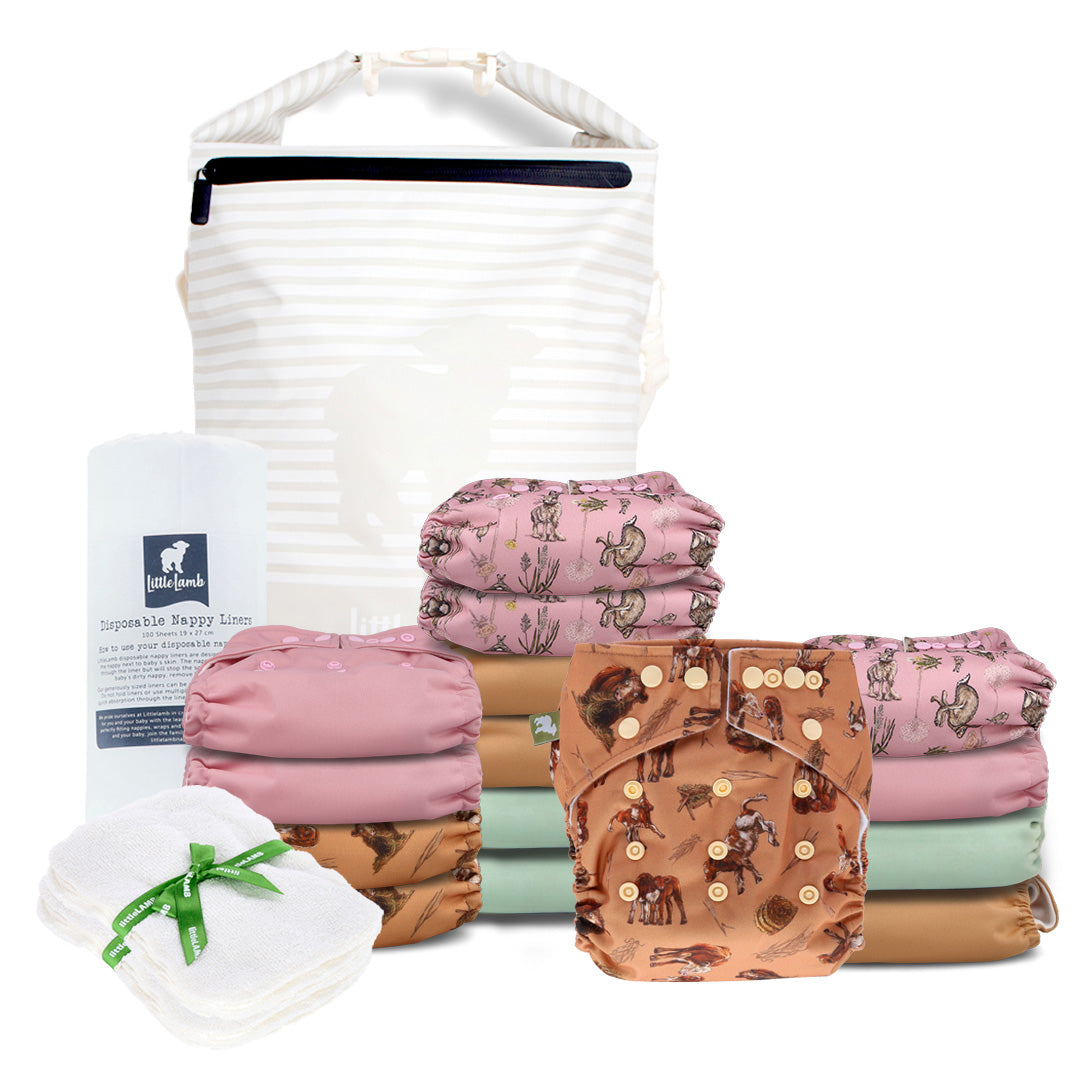 Day Kit (Onesize Pocket Nappy Complete Kit) – LittleLamb