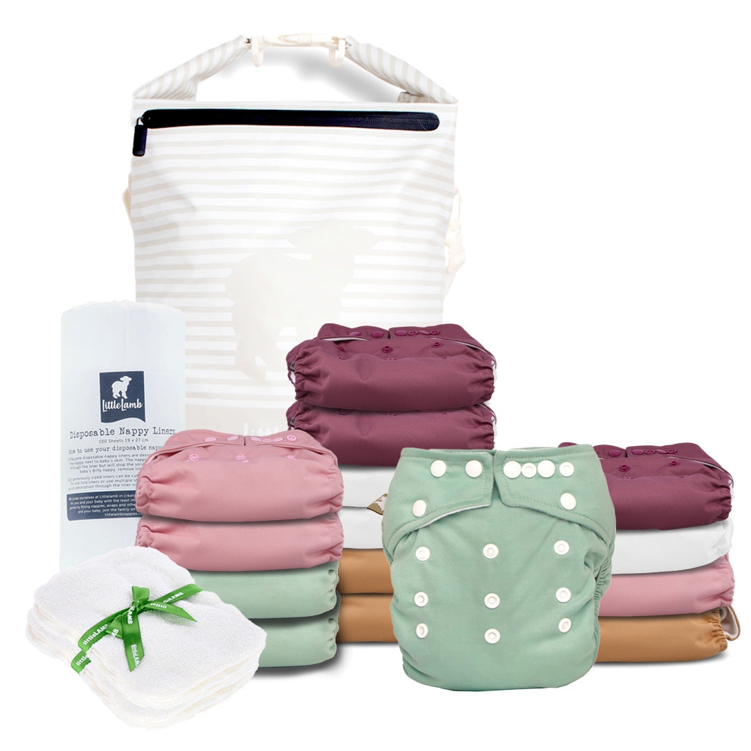 Day Kit (Onesize Pocket Nappy Complete Kit) – LittleLamb