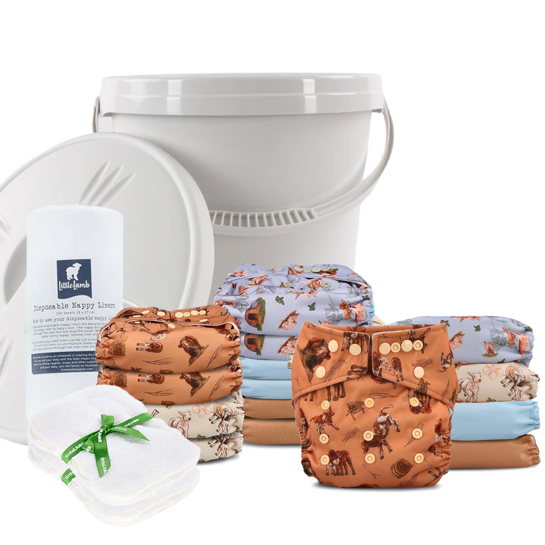 Day Kit (Onesize Pocket Nappy Complete Kit) – LittleLamb