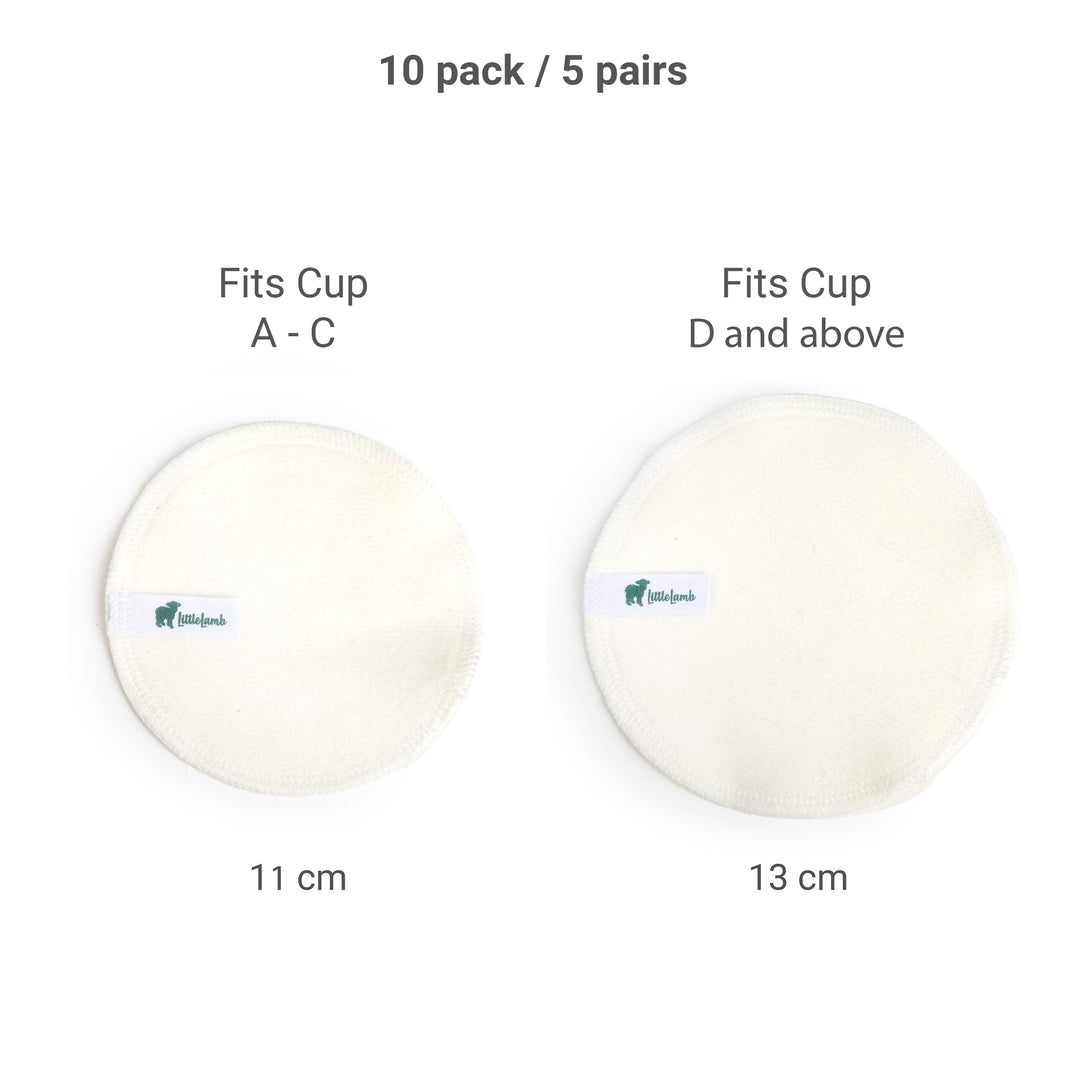 10 Pack Bamboo Reusable Breast Pads