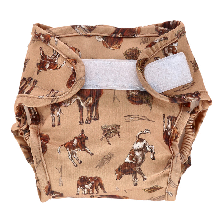 Reusable Nappy Wrap - I love Moo