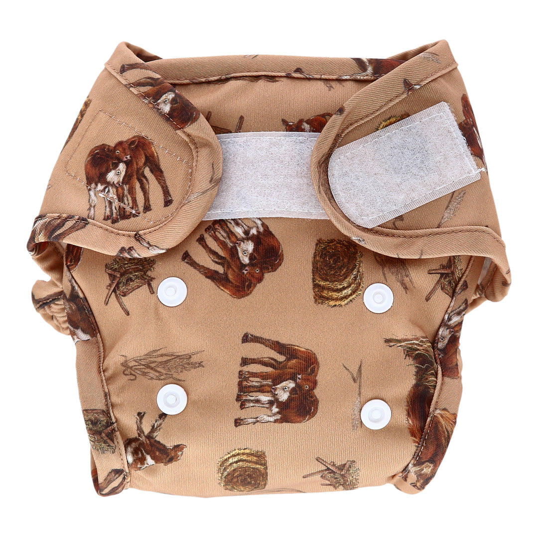 Reusable Nappy Wrap - I love Moo