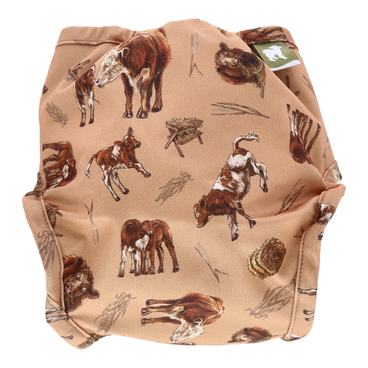 Reusable Nappy Wrap - I love Moo