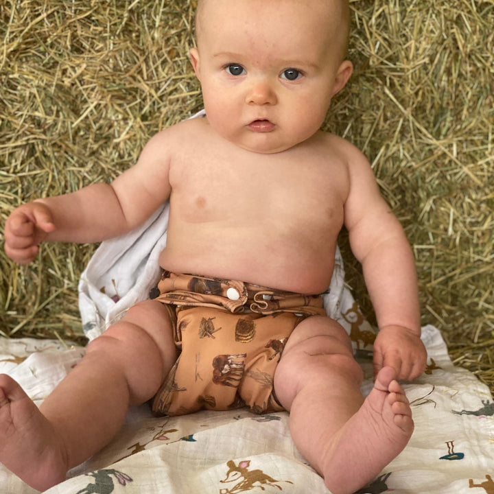 Onesize Pocket Nappy - I love Moo