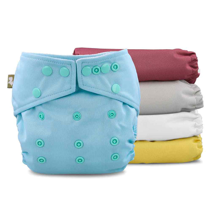 LittleLamb Onesize Reusable Pocket Nappy in a pack