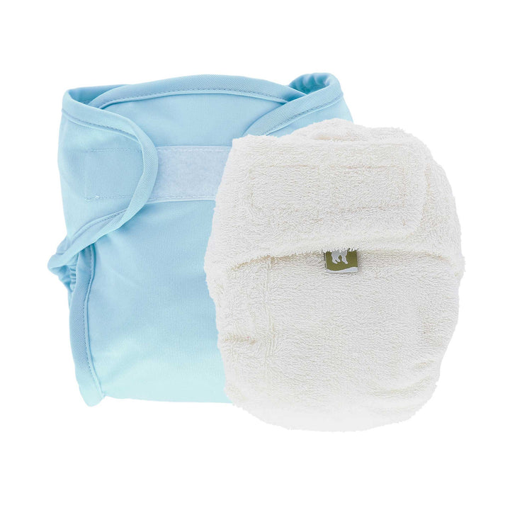 LittleLamb cloth nappy and wrap trial kit product photo - blue#color_duckegg