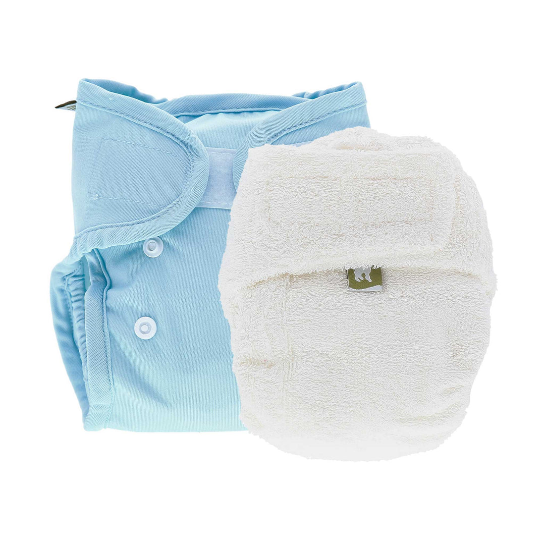 LittleLamb cloth nappy nappy and wrap trial kit product photo - blue#color_duckegg