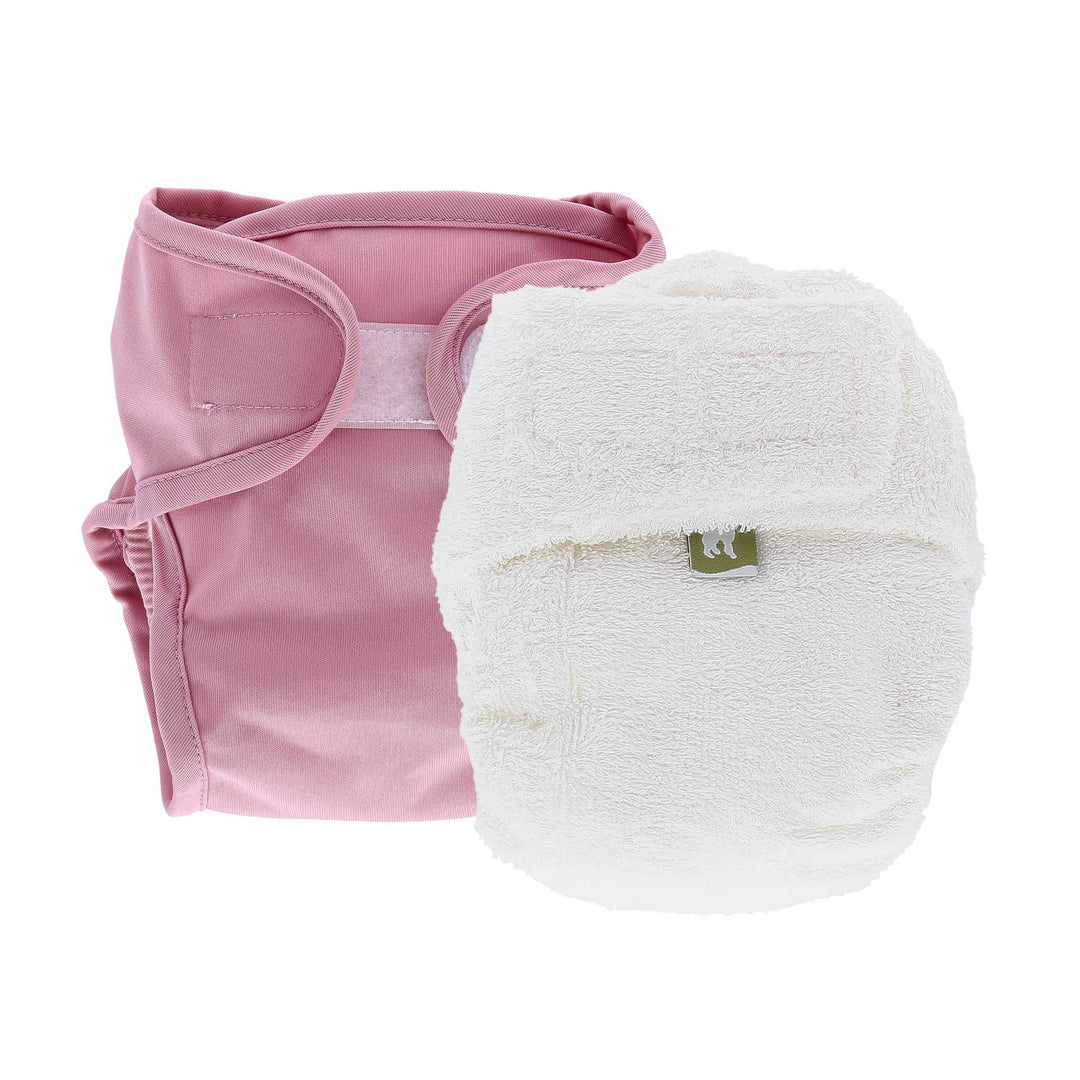 LittleLamb cloth nappy and wrap trial kit product photo - pink#color_blush
