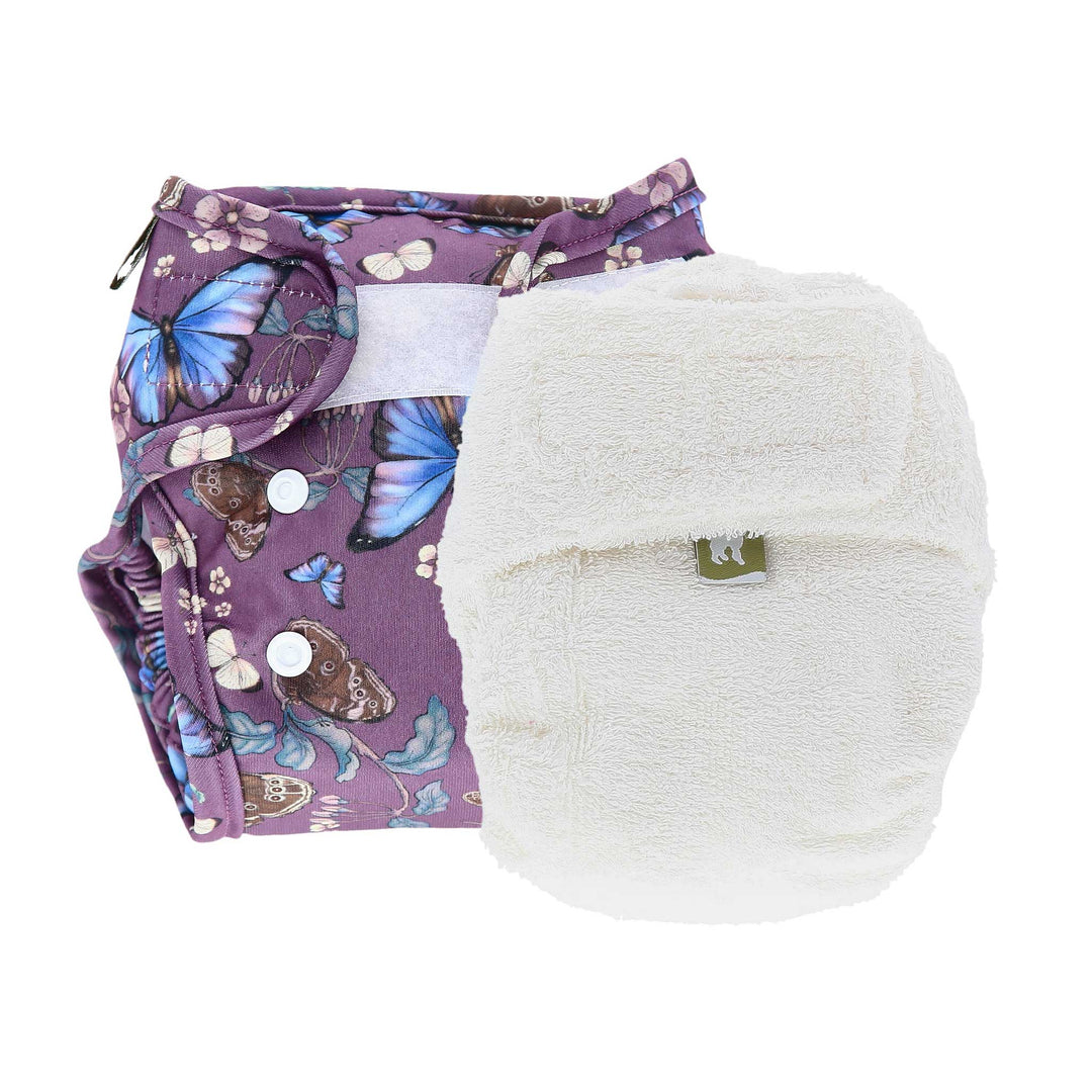 LittleLamb cloth nappy and wrap trial kit product photo - butterflies #color_butterfly-ballad