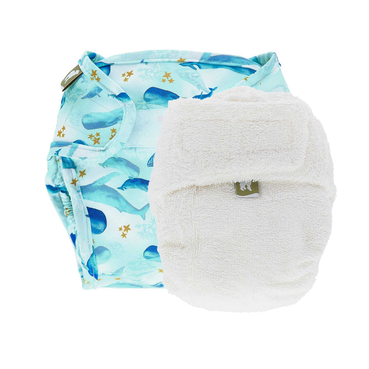 LittleLamb cloth nappy and wrap trial kit product photo - whale#color_under-the-sea
