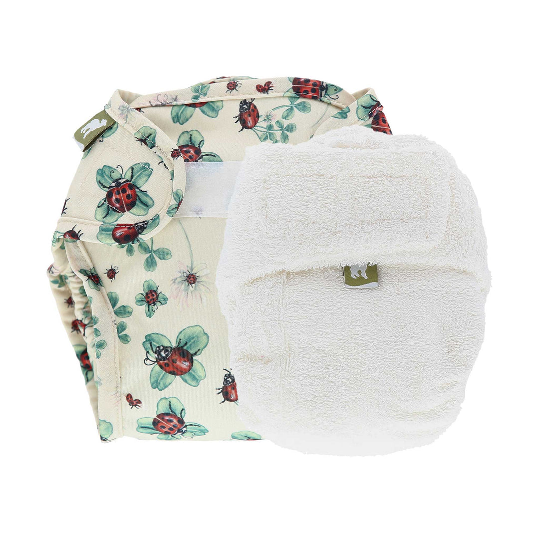 LittleLamb cloth nappy and wrap trial kit product photo - ladybirds#color_ladybugs-lullaby