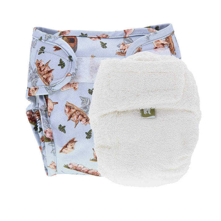 LittleLamb cloth nappy and wrap trial kit product photo - pigs #color_sow-in-love