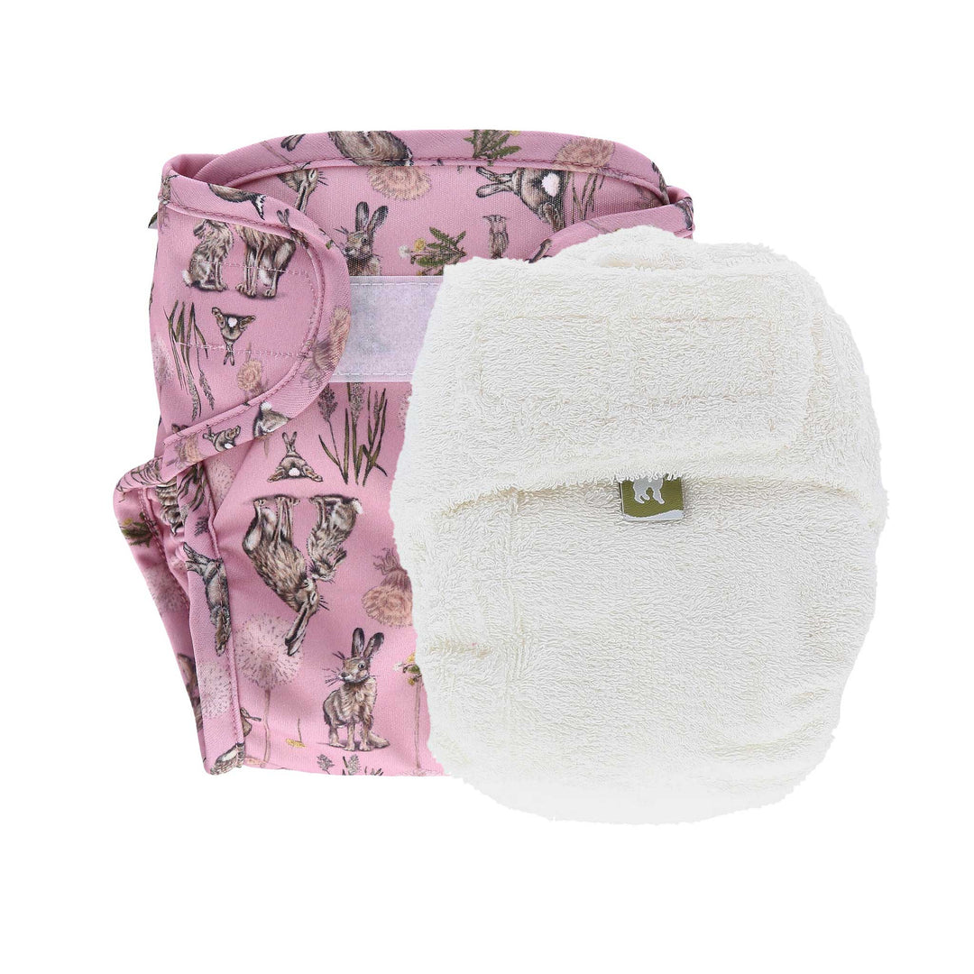 LittleLamb cloth nappy and wrap trial kit product photo - rabbits#color_moongazer