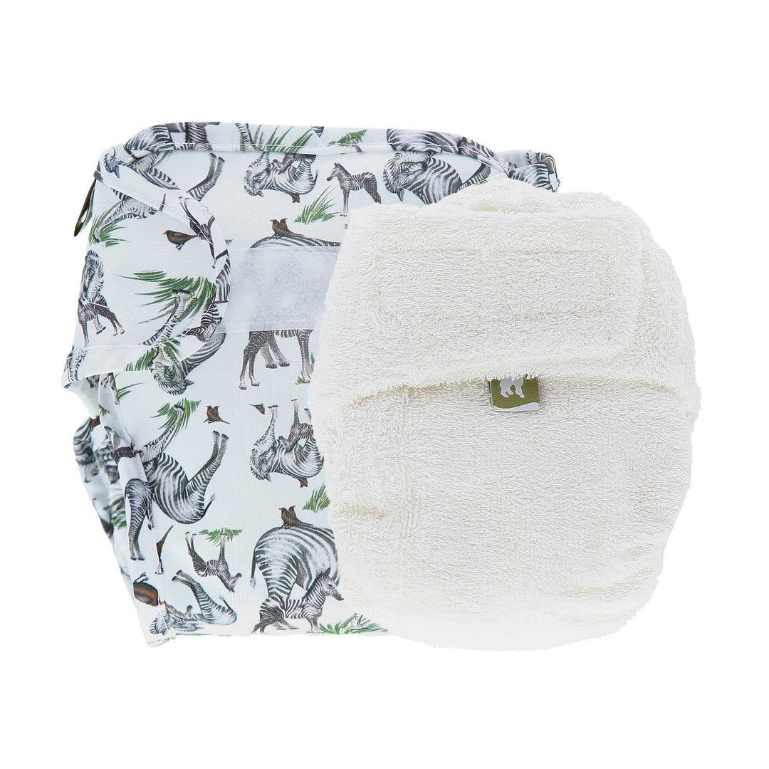 LittleLamb cloth nappy and wrap trial kit product photo - zebra#color_show-your-stripes