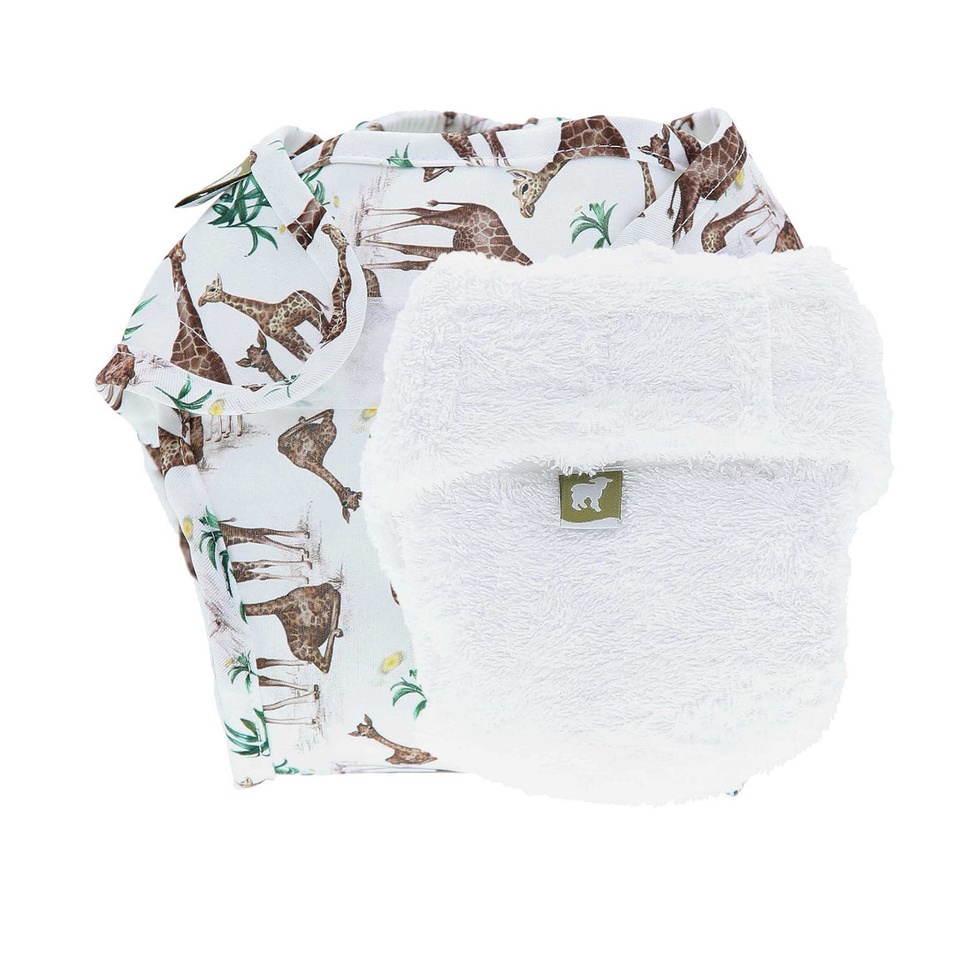 LittleLamb cloth cotton nappy and wrap trial kit#color_head-in-the-clouds