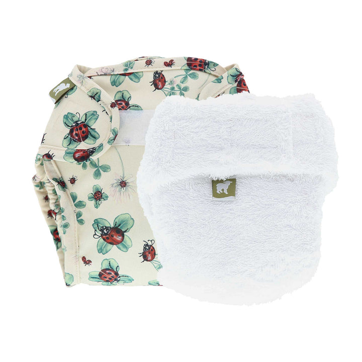LittleLamb cloth cotton nappy and wrap trial kit#color_ladybugs-lullaby
