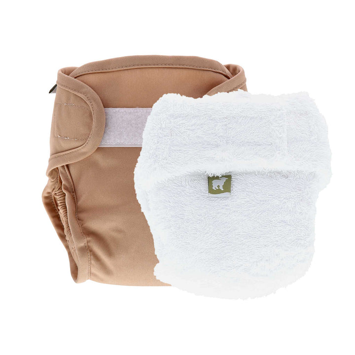 LittleLamb cloth cotton nappy and wrap trial kit#color_sand