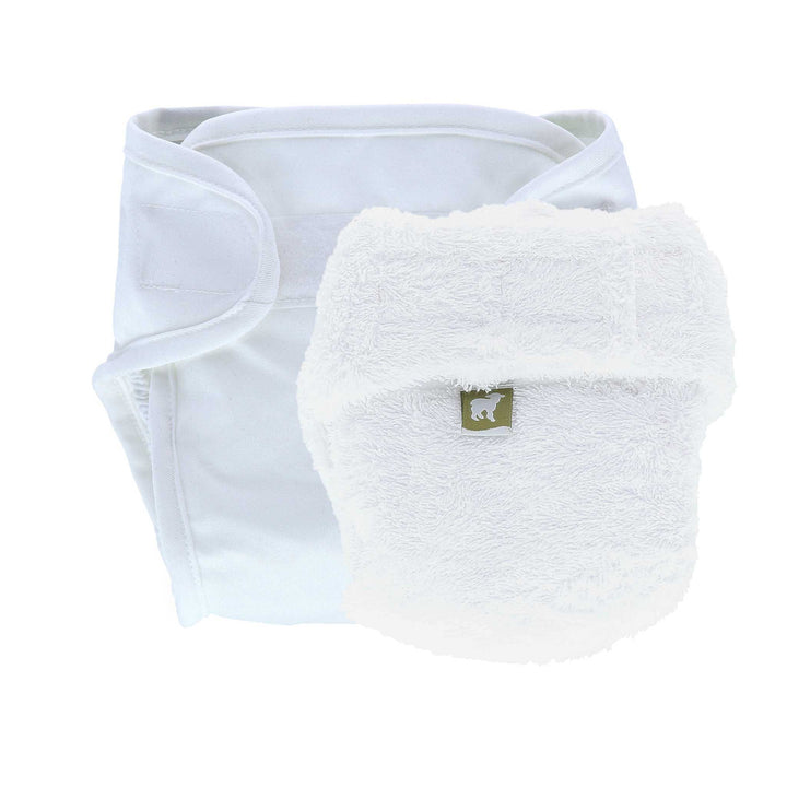 LittleLamb cloth cotton nappy and wrap trial kit#color_snow